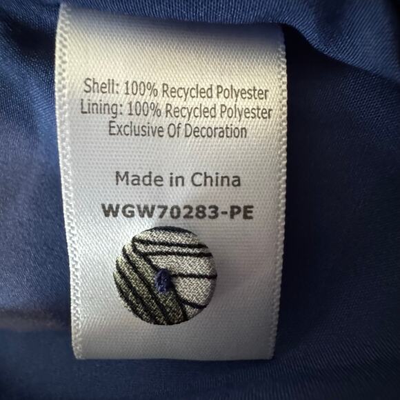 41 Hawthorn Midnight Scallop Detail Floral Dress Navy Multi Women L Petite NWT - Picture 7 of 7